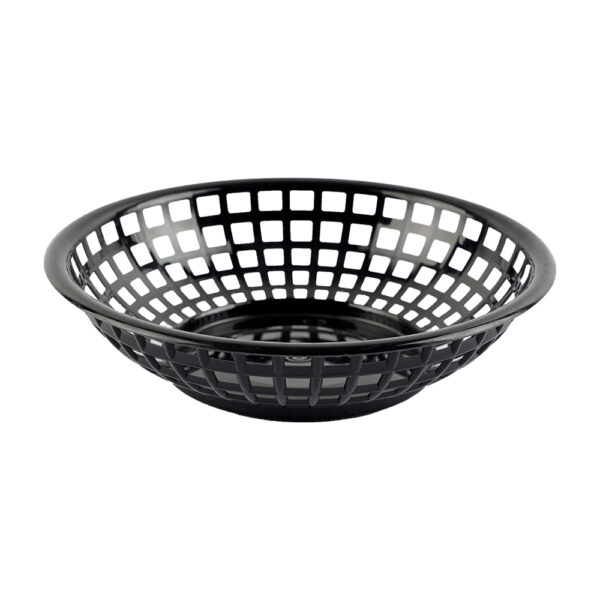 Tablecraft Serving Basket Black, 8 X 2-3/8