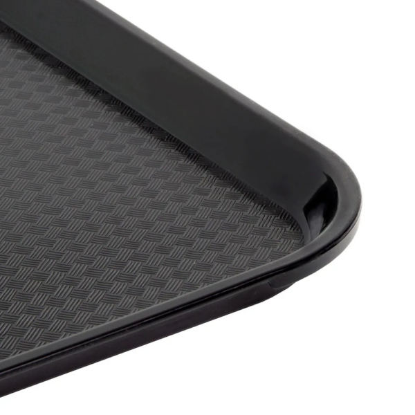 Cambro 12" x 16" Black Fast Food Tray - Image 4