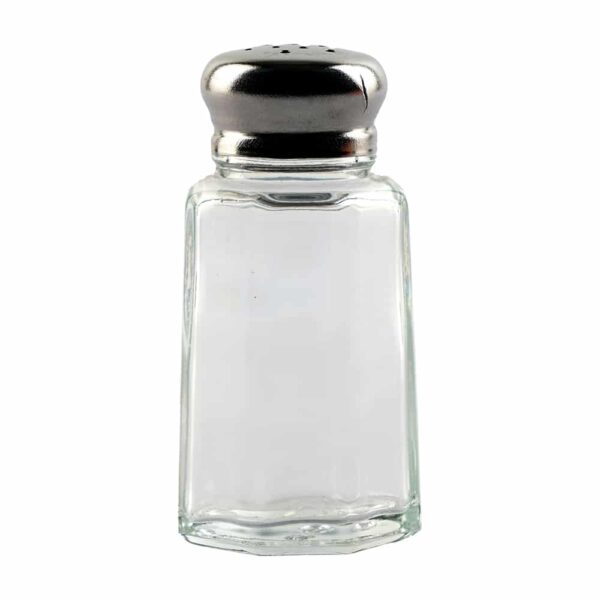 Tablecraft Salt & Pepper Shaker Paneled 1 Oz. Stainless Steel Top