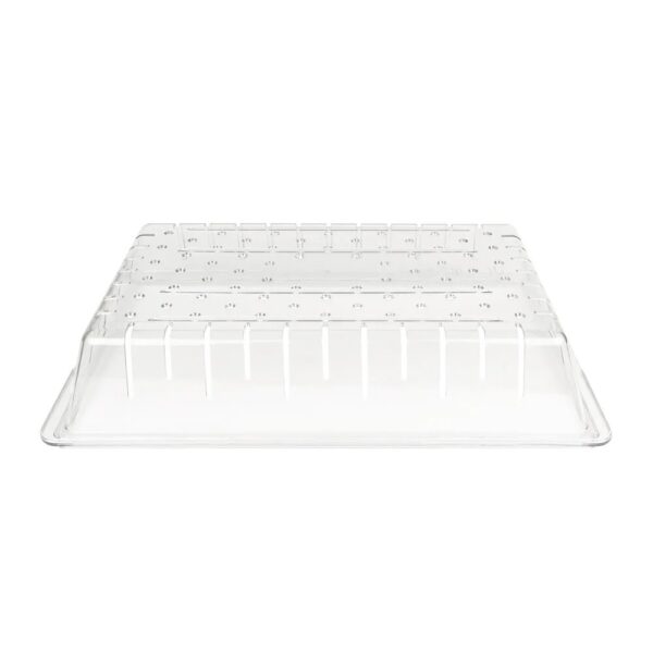 Cambro Camwear 26" x 18" x 5" Clear Plastic Food Drain Box Colander - Image 4