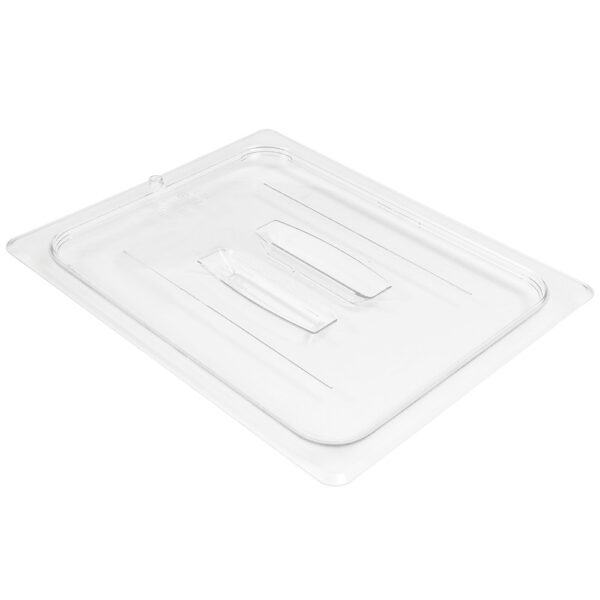 Cambro Camwear 1/2 Size Clear Polycarbonate Handled Lid