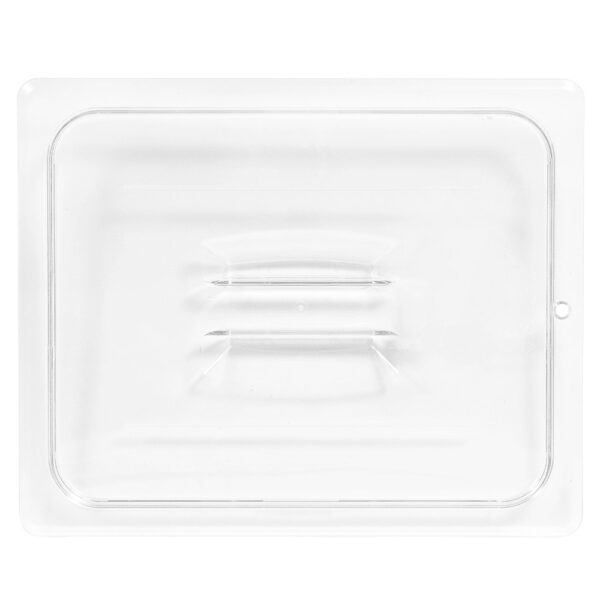 Cambro Camwear 1/2 Size Clear Polycarbonate Handled Lid - Image 2