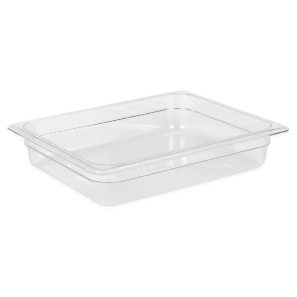 Cambro Camwear 1/2 Size Clear Polycarbonate Food Pan 2 1/2" Deep