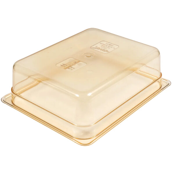 Cambro H-Pan: 1/2 Size Amber High Heat Plastic Food Pan 4" Deep - Image 5