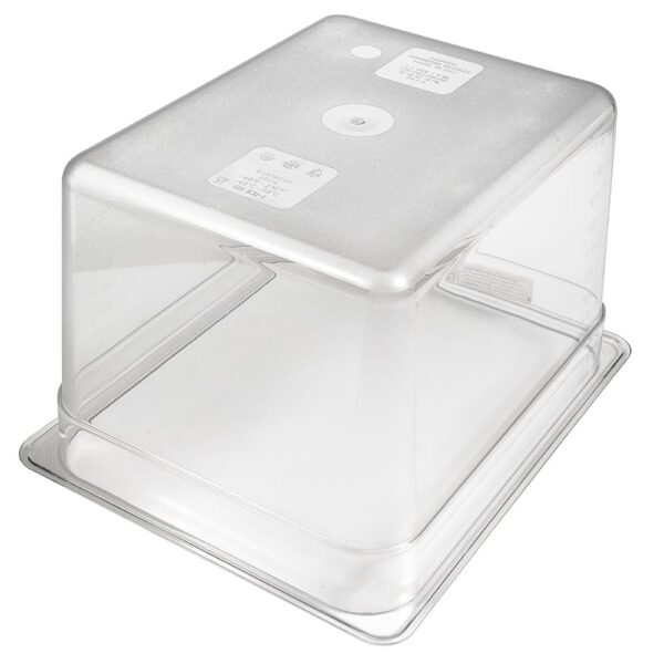 Cambro Camwear 1/2 Size Clear Polycarbonate Food Pan 8" Deep - Image 5