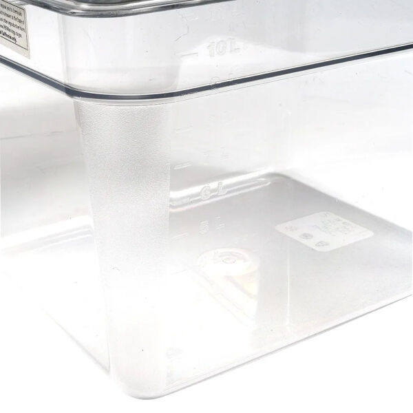 Cambro Camwear 1/2 Size Clear Polycarbonate Food Pan 8" Deep - Image 7