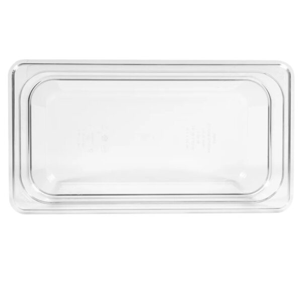 Cambro Camwear 1/3 Size Clear Polycarbonate Food Pan 4" Deep - Image 3