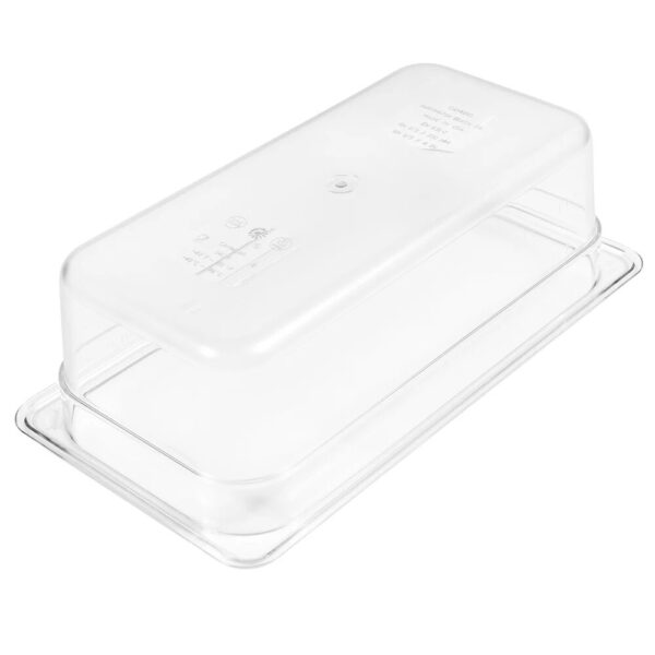 Cambro Camwear 1/3 Size Clear Polycarbonate Food Pan 4" Deep - Image 5