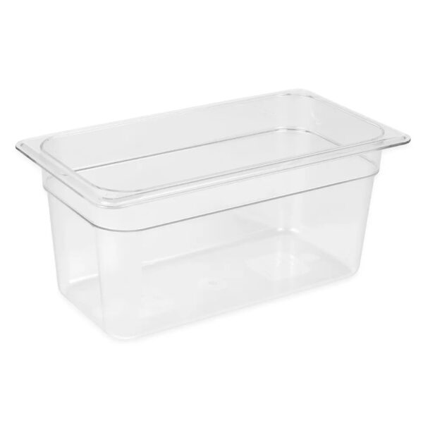 Cambro Camwear 1/3 Size Clear Polycarbonate Food Pan 6" Deep
