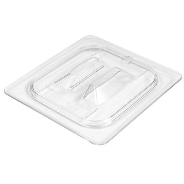 Cambro Camwear 1/6 Size Clear Polycarbonate Handled Lid - Image 5