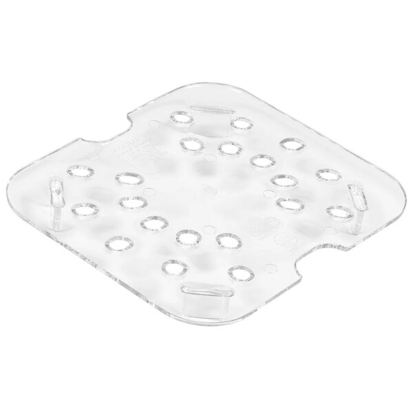 Cambro Camwear 1/6 Size Clear Polycarbonate Drain Tray