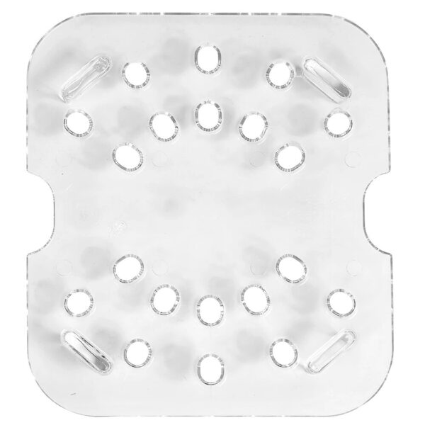 Cambro Camwear 1/6 Size Clear Polycarbonate Drain Tray - Image 3