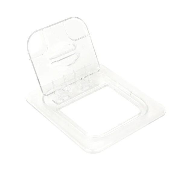Cambro Camwear 1/6 Size Clear Polycarbonate Flip Lid