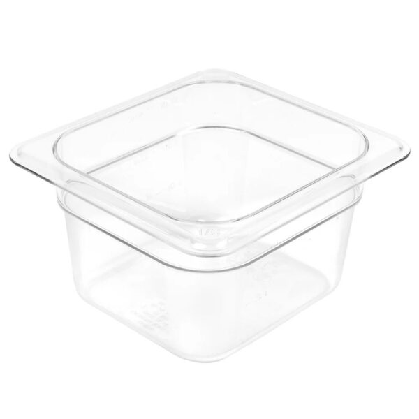 Cambro Camwear 1/6 Size Polycarbonate Food Pan 4" deep
