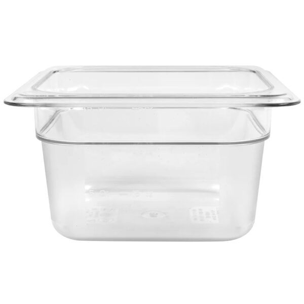 Cambro Camwear 1/6 Size Polycarbonate Food Pan 4" deep - Image 2