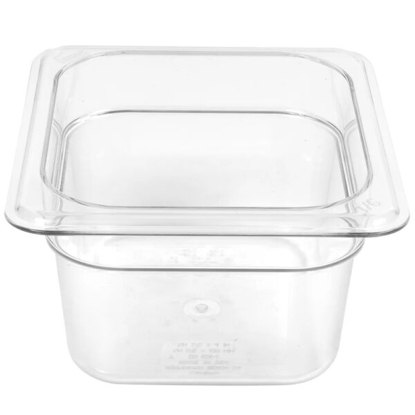 Cambro Camwear 1/6 Size Polycarbonate Food Pan 4" deep - Image 4