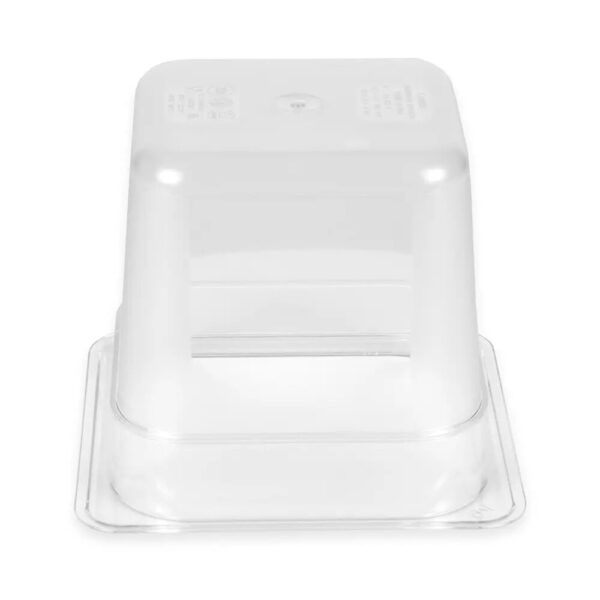 Cambro Camwear 1/6 Size Clear Polycarbonate Food Pan 6" Deep - Image 4