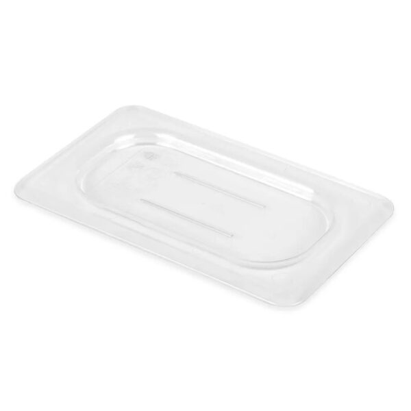 Cambro Camwear 1/9 Size Clear Polycarbonate Flat Lid