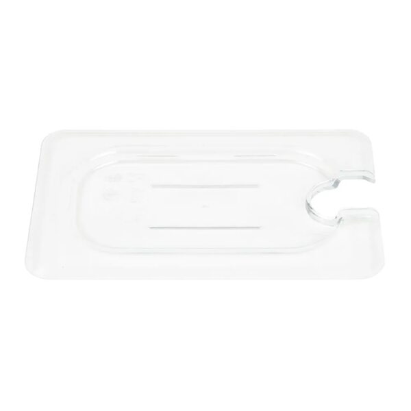 Cambro Food Pan Polycarbonate Flat Notched Lid - Image 2