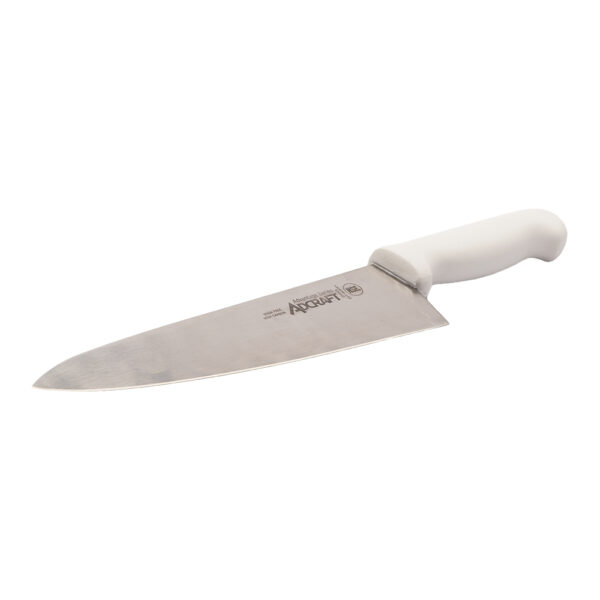 Adcraft Knife, Wide cook's 10", White Handle