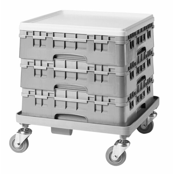 Cambro Soft Gray Camrack Half Size Open Base Rack - Image 3
