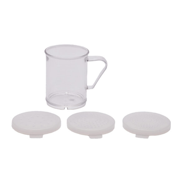 Adcraft Polycarbonate Dredge with 3 lids - Image 2