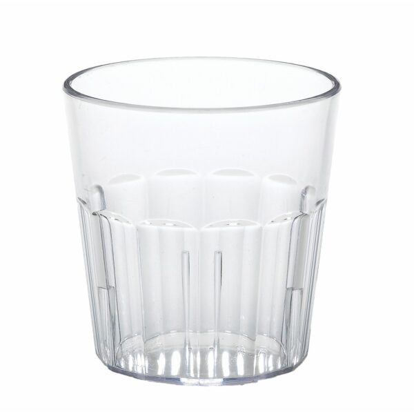 Cambro Newport 9.3 oz. Clear Customizable SAN Plastic Tumbler