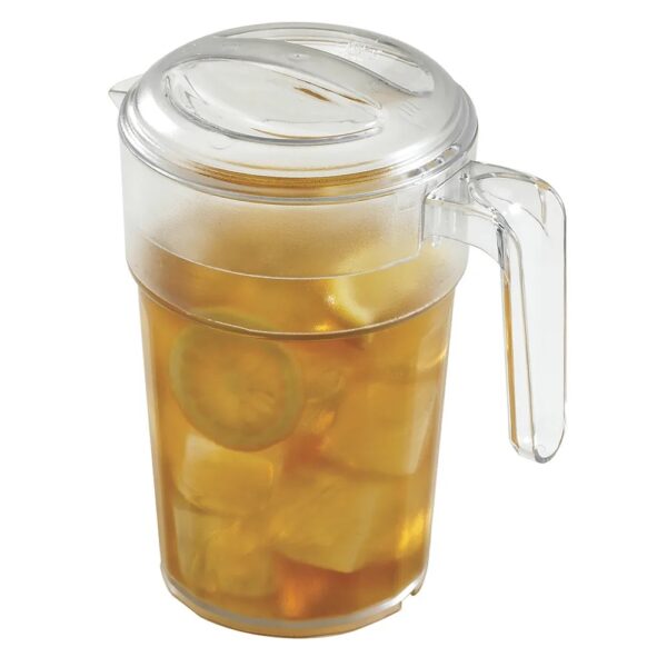 Cambro Camwear 1 Liter Self-Service Stackable Pitcher with Lid - Image 4