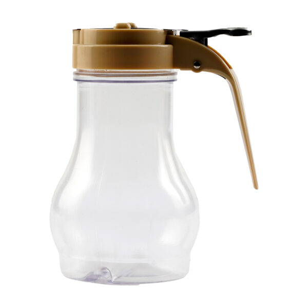 Tablecraft 10oz Teardrop Syrup Dispenser Almond