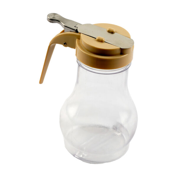 Tablecraft 10oz Teardrop Syrup Dispenser Almond - Image 2