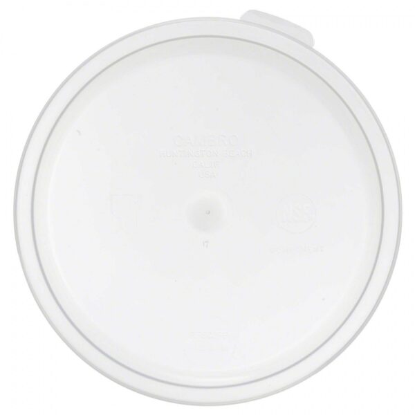 Cambro Translucent Lid for Cambro 12, 18, and 22 Qt. Round Containers - Image 2
