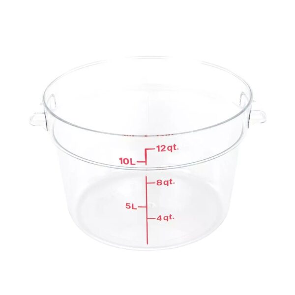 Cambro Camwear 12 Qt. Clear Round Food Storage Container