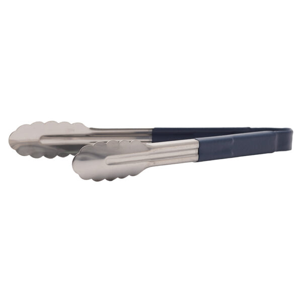 Adcraft Scalloped Edge Tong, 12" Blue (72pcs/cs) - Image 3