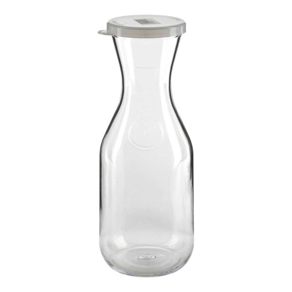 Cambro CamView Camliter 34 oz. Tritan Plastic Beverage Decanter With Lid